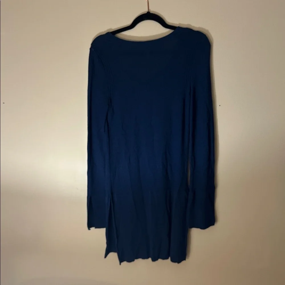 Free People Deep Blue Knit Top